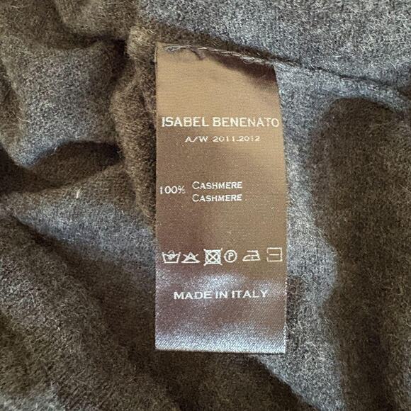 Isabel Benenato AW11 Cashmere Cardigan Vest L - Picture 3 of 8